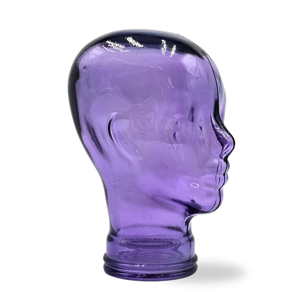 KOPFHÖRERSTÄNDER MICK Glas T05 violett - Violett, Glas (21/29/21cm) - DESIGN DELIGHTS