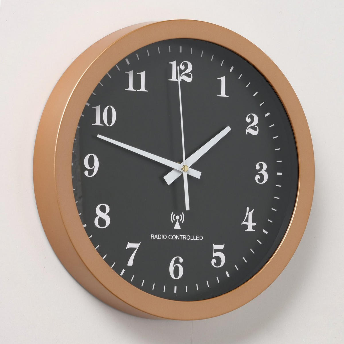 WANDUHR Funk Viral Ø 30 cm - Braun, Kunststoff (30/30/30cm) - Boltze Home