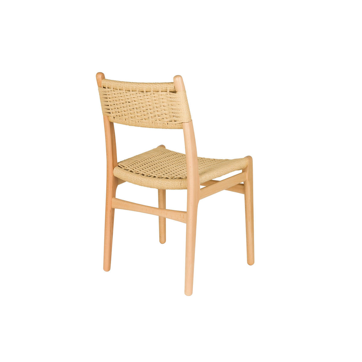 ESSZIMMERSTUHL Cecile Natur - 2 er Set - Beige, Holz (50.5/81/47.5cm) - Dutchbone