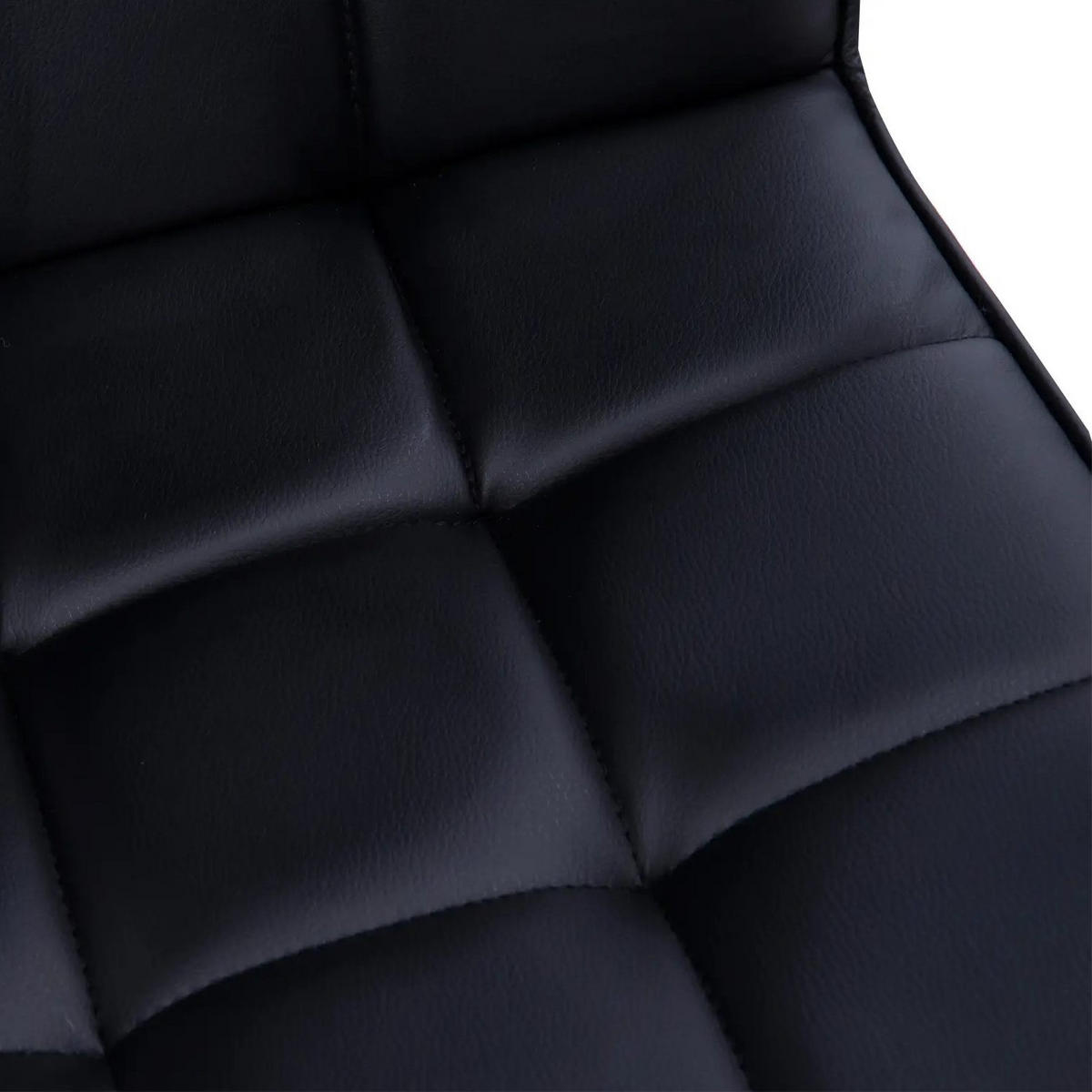 DREHSTUHL Schwarz höhenverstellbar 46-61 cm mit Armlehnen und Rollen - Schwarz, Kunststoff (54/99/52.5cm) - Flora Grace