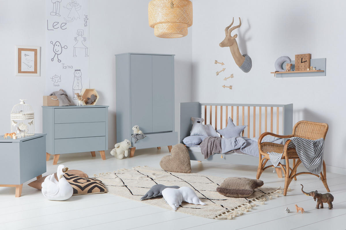 SPIELZEUGTRUHE Zara - Grau, Holzwerkstoff (66/45cm) - RAUMHIRSCH FURNITURE