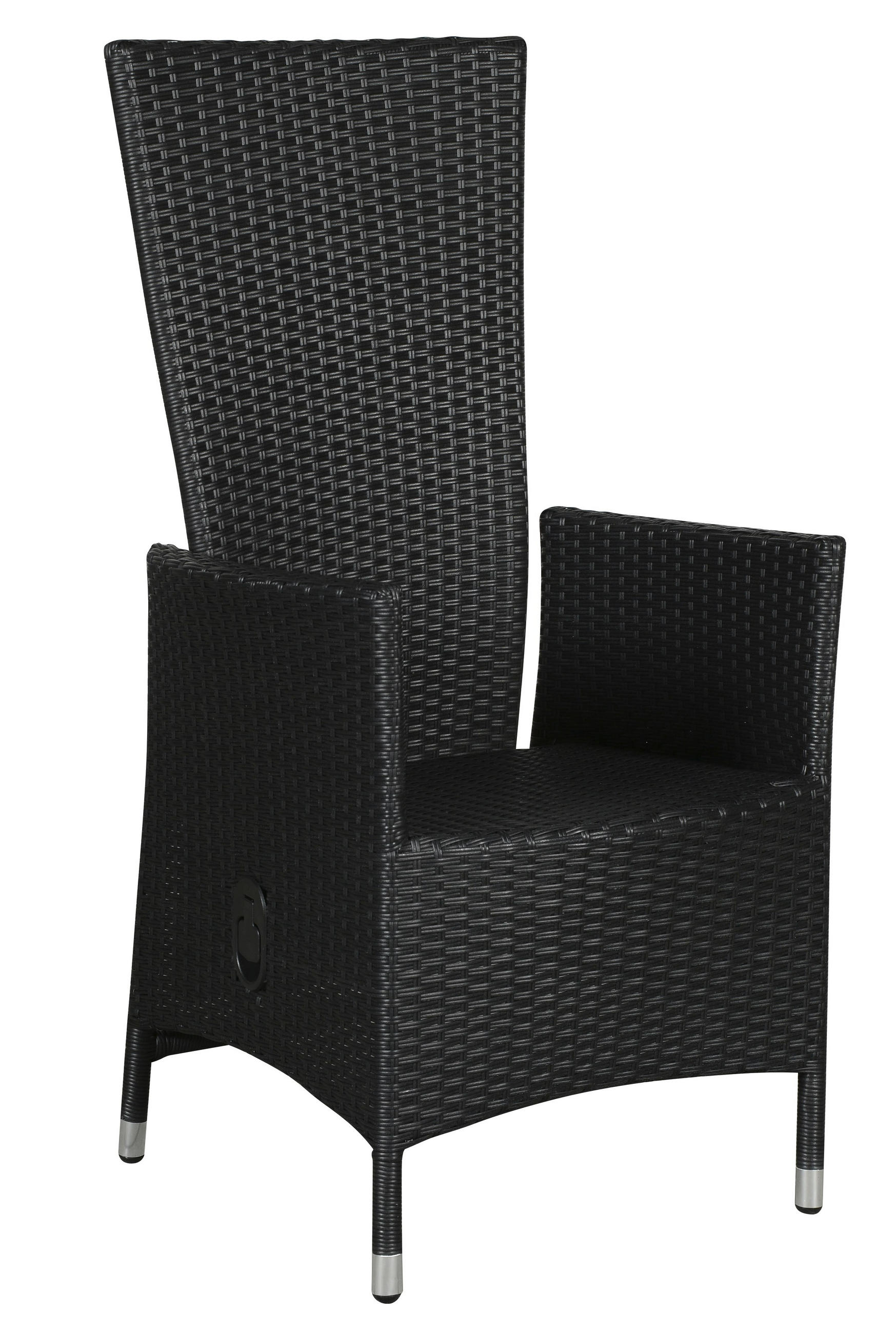 GARTENSTUHL 2er Set Schwarz - Schwarz, Holzwerkstoff (58/110/60cm) - ebuy24