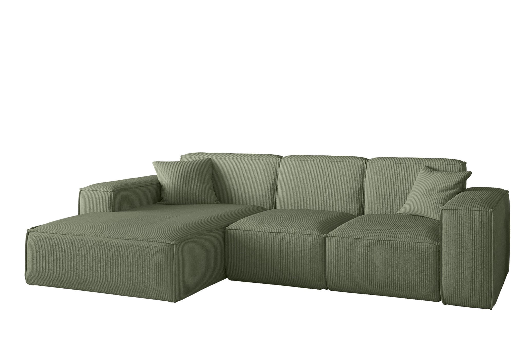 Fun Möbel Ecksofa Jadegrün 266x165 cm