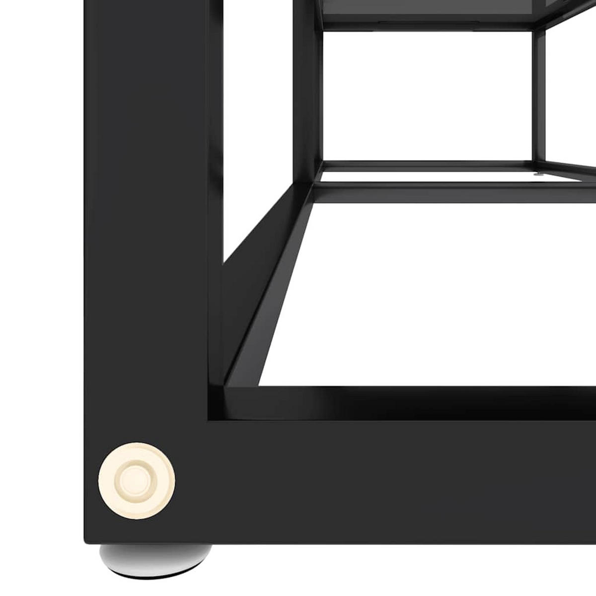 TV-SCHRANK Schwarz 140/40/40,5 Cm Hartglas - Schwarz, Glas (35/50/103.5cm) - vidaXL