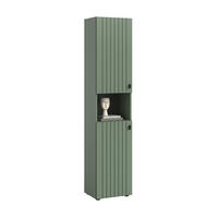 GARDEROBENSCHRANK STATION (B/H/T: ca. 40/192/37 cm) in Smoke Green/Smoke Green - Dunkelgrün, Holzwerkstoff (40/192/37cm)