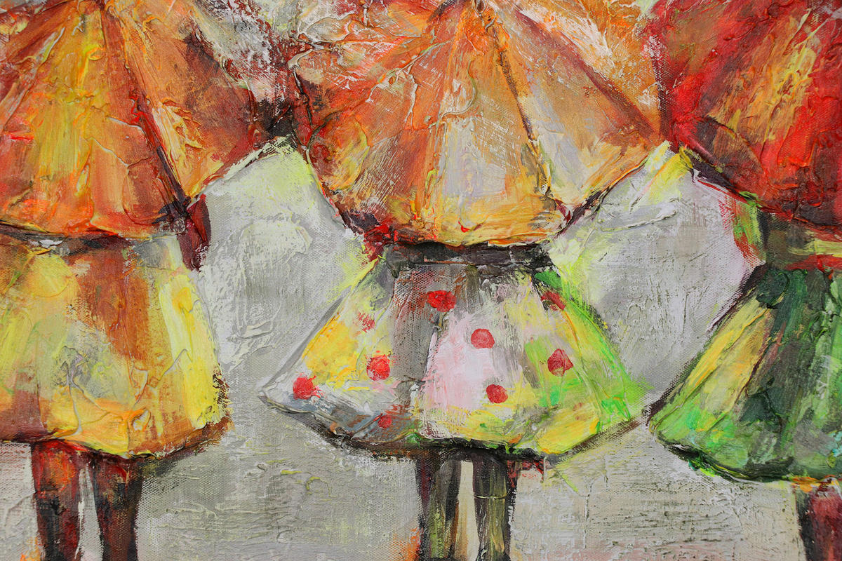GEMÄLDE Sommerregen Schattenfugenrahmen Grau 120x80 cm - Grau, Holz (120/80cm) - YS-art gallery