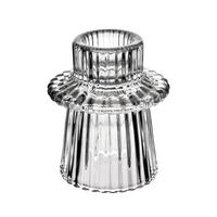 KERZENHALTER Patricia transparent 6/6/7 cm Glas - Transparent, Glas (6/7/6cm) - Mondex