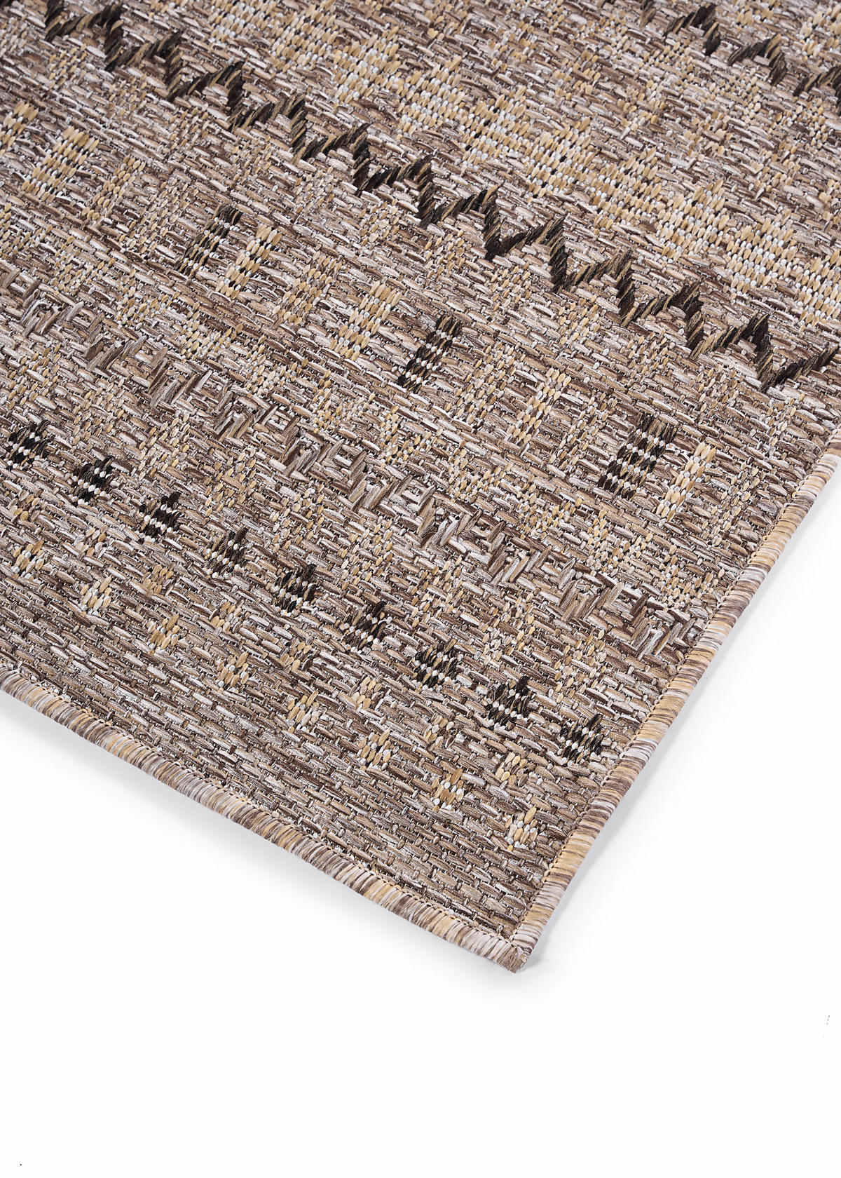 TEPPICH YUCANA Braun Outdoor Flachgewebe 200/300 cm - Braun, Textil (200/300cm) - Tapiso