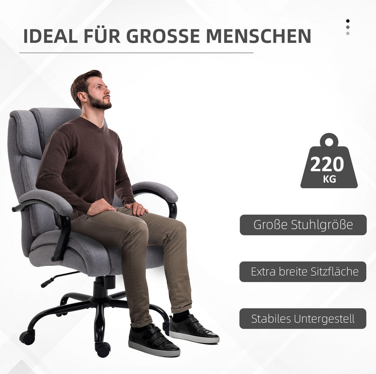 BÜROSTUHL ergonomisch höhenverstellbar Light Gray - Hellgrau, Kunststoff (83/118/72.5cm) - Meubliv