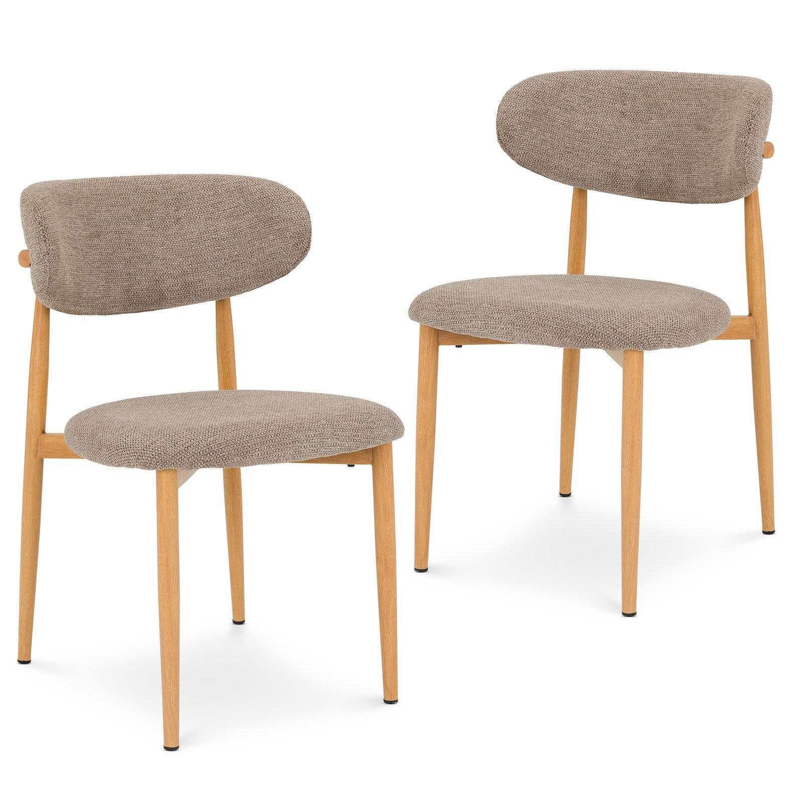 ESSZIMMERSTUHL ARIEL 2er-Set beige - Beige, Textil (51/80/55cm) - IDIMEX