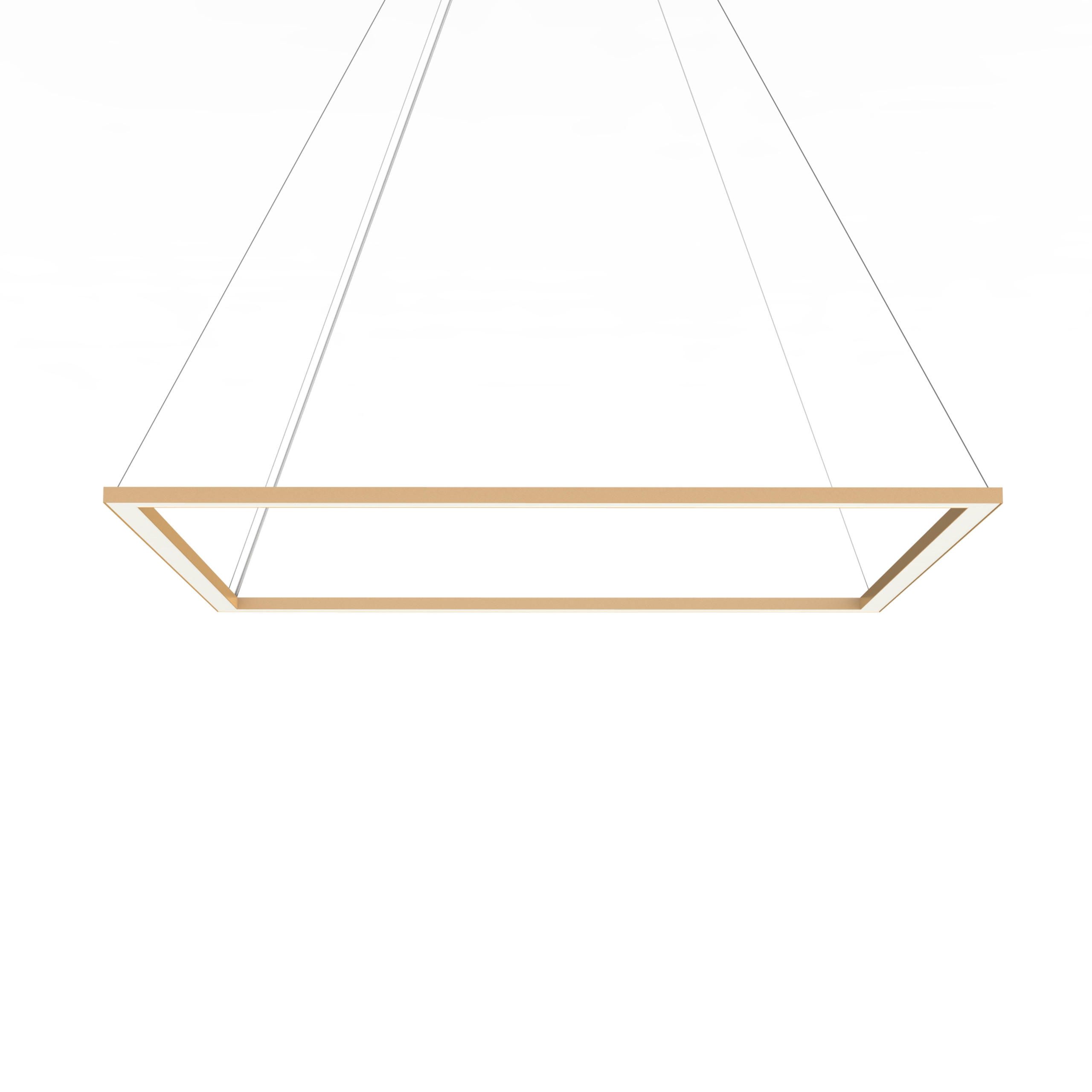 LED-HÄNGELEUCHTE - Goldfarben, Metall (90/90/100cm) - Lumicom