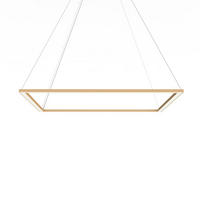 LED-HÄNGELEUCHTE - Goldfarben, Metall (90/90/100cm) - Lumicom