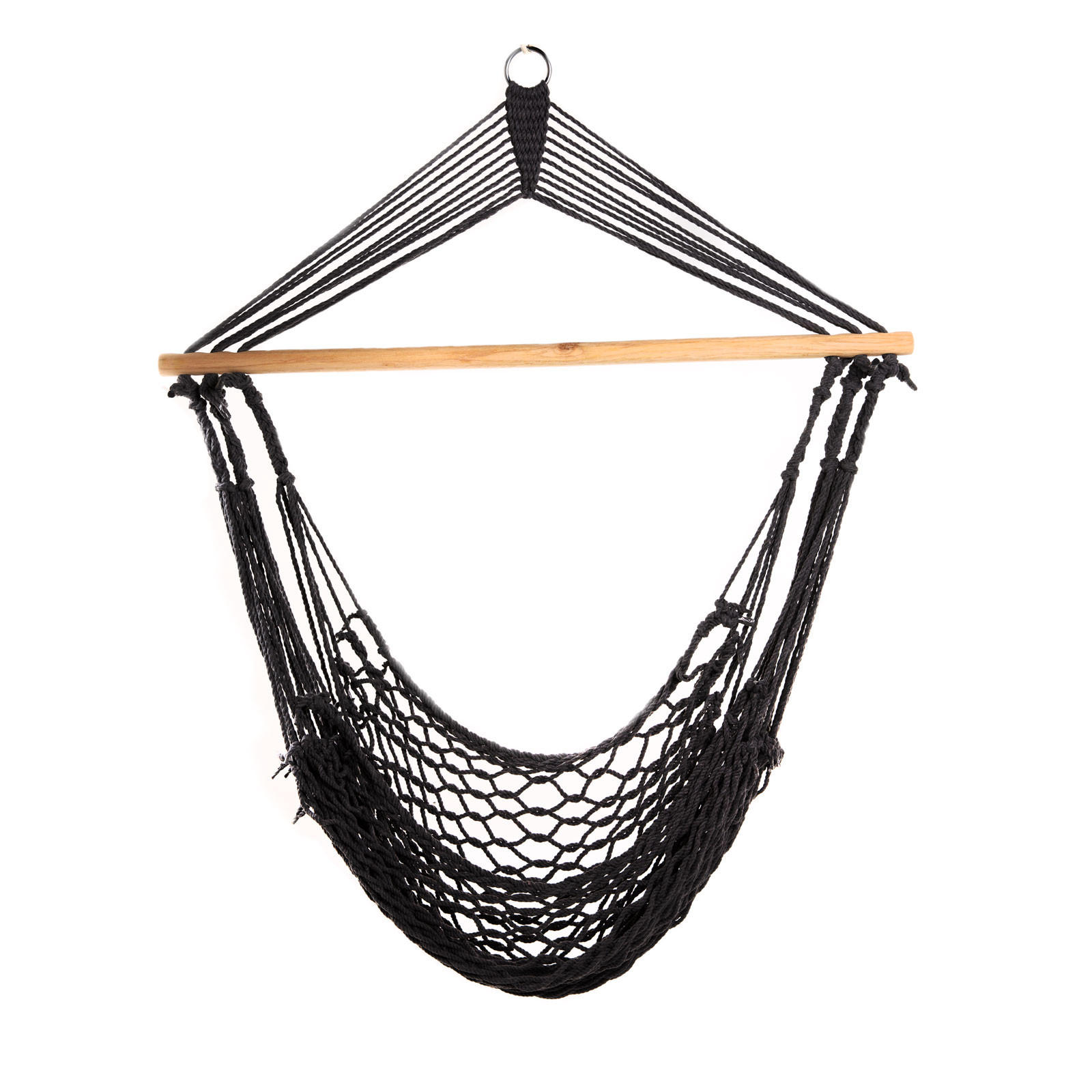 HÄNGESESSEL in Netz-Optik Grau - Dunkelgrau, Textil (100/130/100cm) - SVITA