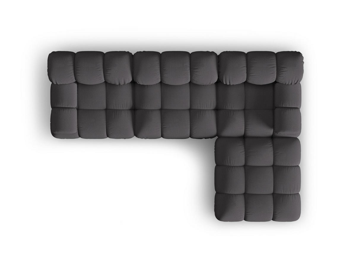 SOFA modular Bellis aus 3D-Stoff Expresso 4 Sitzplätze - Graubraun, Textil (188/70/282cm) - Micadoni