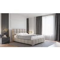 POLSTERBETT Bliss 140 x 200 cm mit Bettkasten und Lattenrost, Taschenfederkernmatratze 19cm - braun - Braun, Holz (140/200cm) - Homesy