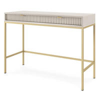 KONSOLE Kaschmir NEW Mit Goldfarbenen Beinen - Beige, Holzwerkstoff (104/104/77cm) - Sepro Meble