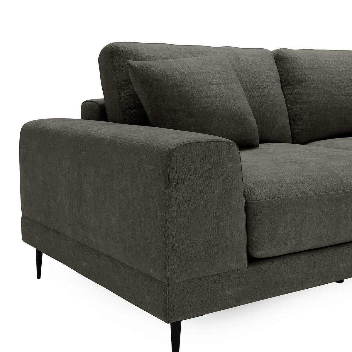 3-SITZER SOFA - Anthrazit, Textil (243/92/103cm) - home24