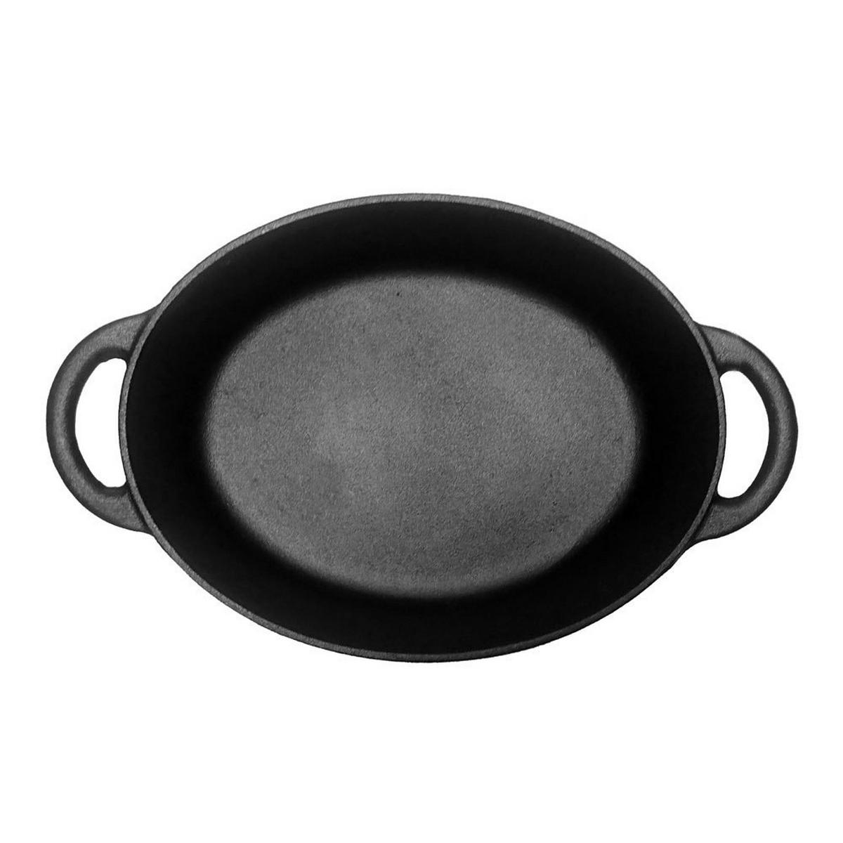 GUSSEISEN-BRÄTER 6,2l 33cm KH1111 - Schwarz, Metall (33/26/11cm) - Kinghoff 