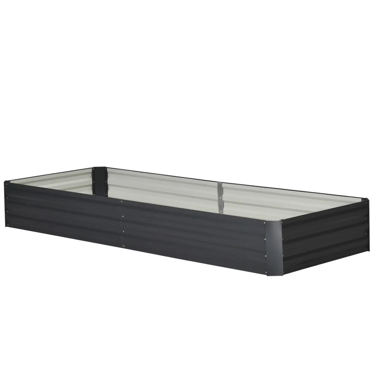 HOCHBEET 95x90x30 cm Stahl grau - Grau, Metall (241/30/90.5cm) - Fortuna Lai