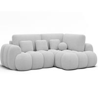 ECKSOFA COZION L-Form mit Schlaffunktion & Bettkasten – Modernes 3-Sitzer Sofa, HR-Kaltschaum, Wellenfederung, 267 × 165 cm - Schwarz/Weiß, Kunststoff (267/165cm) - Wohnideebilder