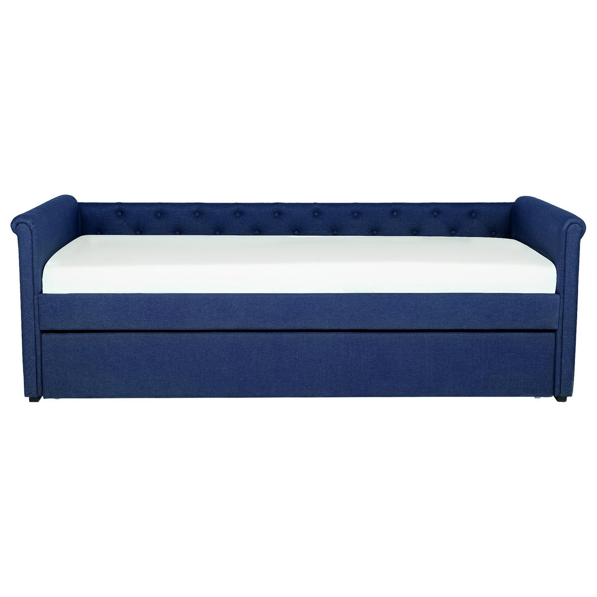 TAGESBETT 80/200cm Marineblau Libourne - Blau, Textil (80/200cm) - Beliani
