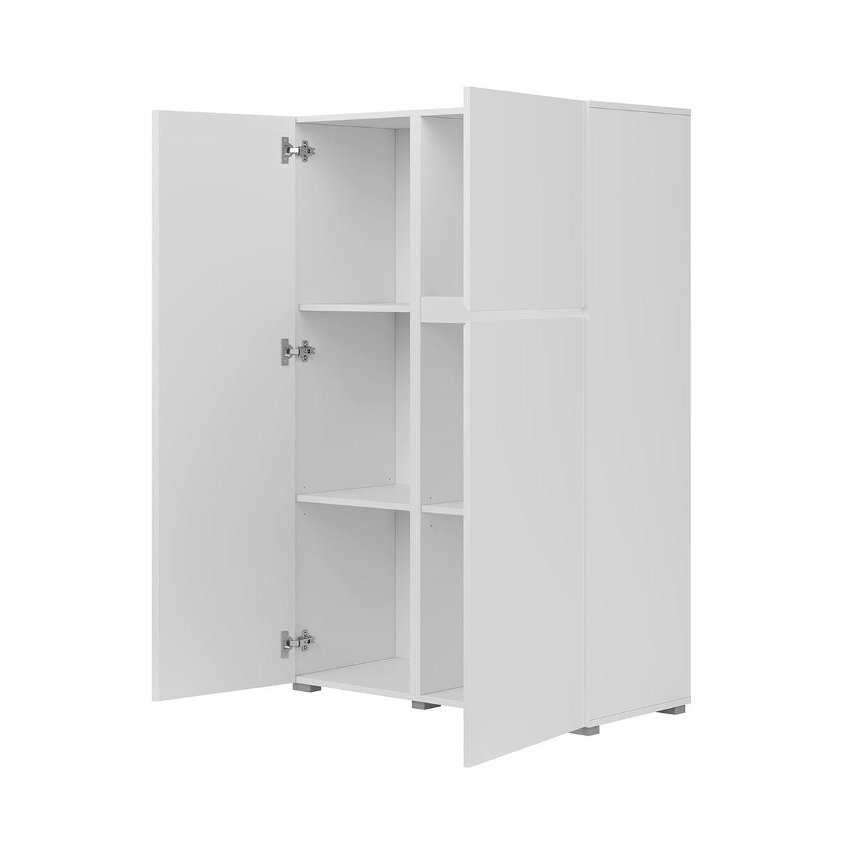 SIDEBOARD Maxis Bílá - bílá, kompozitní dřevo (92/139/40cm) - Petits-meubles