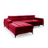 ECKSOFA Agnesa Xs In Salvador - Rot, Holzwerkstoff/Textil (260/200cm) - Fun Möbel