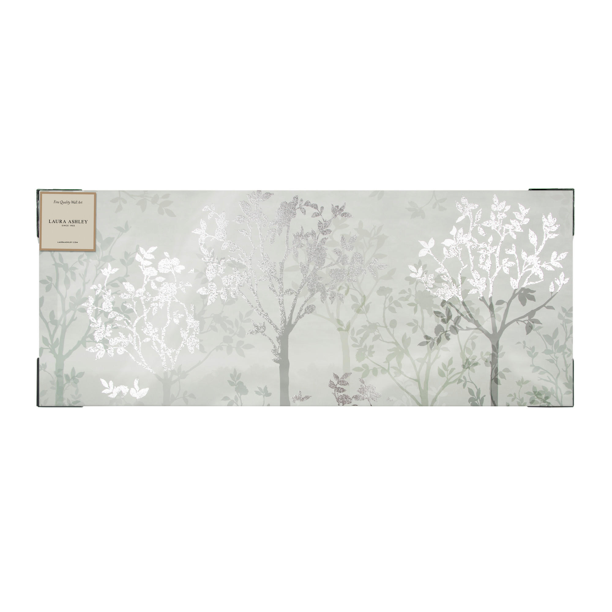 LEINWANDBILD Neblige Waldlandschaft - 40x100cm - Grau, Holzwerkstoff (100/3cm) - Graham & Brown