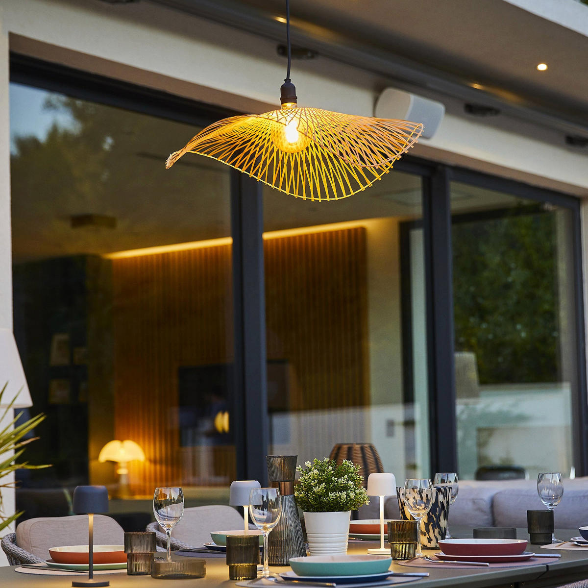 NETZAUFHÄNGUNG LAIA beige - Beige, Holz (48/48/13cm) - Lumisky