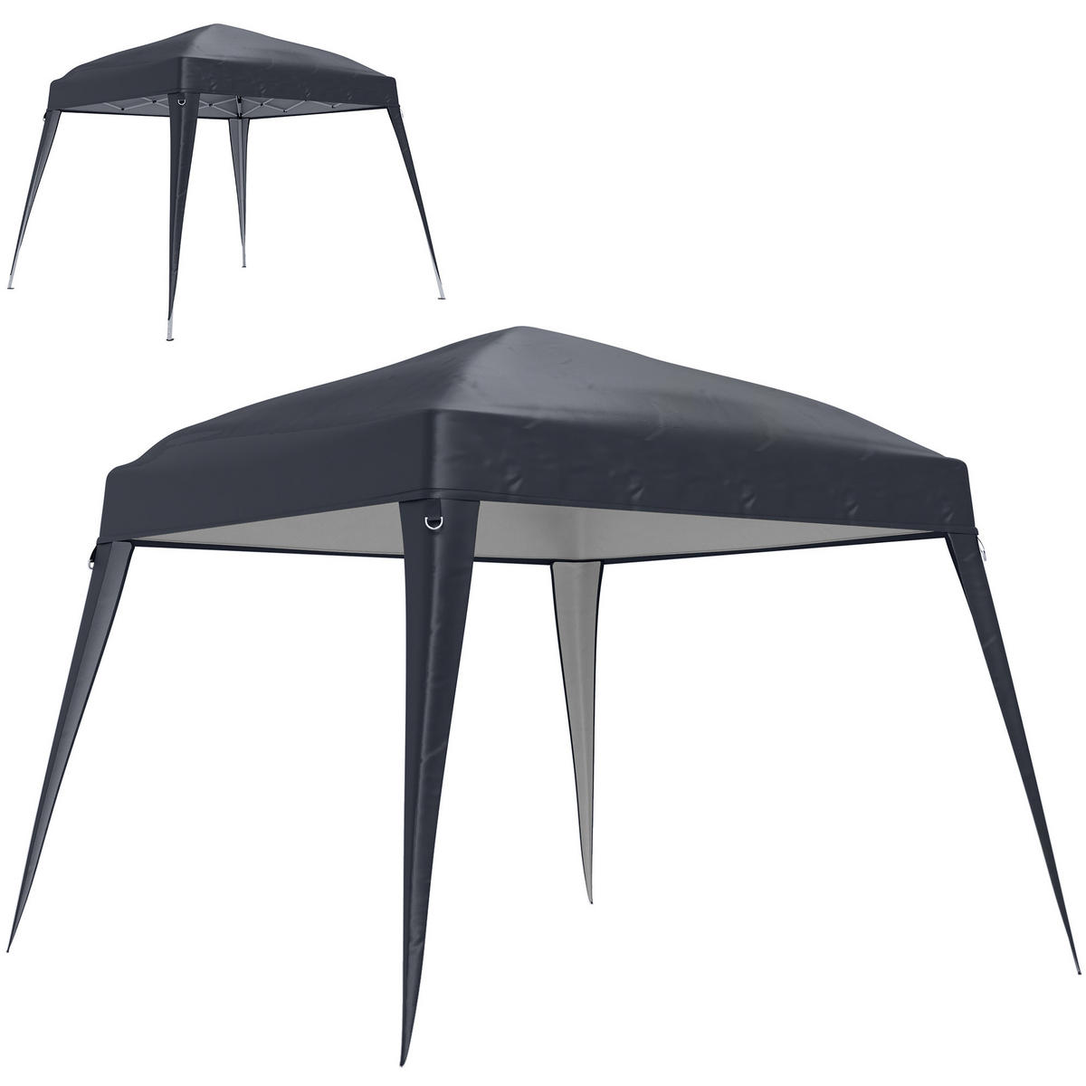 ERSATZDACH für Pavillon 3x3 m - Dunkelgrau, Kunststoff (300/1/300cm) - Outsunny