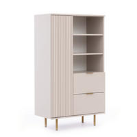 BÜCHEREGAL Bianco 80 Kaschmir - Kaschmir, Holzwerkstoff (80/140/41cm) - Bettso