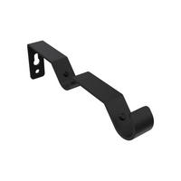 TRÄGER FÜR GARDINENSTANGEN 16 mm Ø, Hera 2-läufig, Schwarz - Schwarz, Metall (14.4/4.4/1.6cm) - INTERDECO