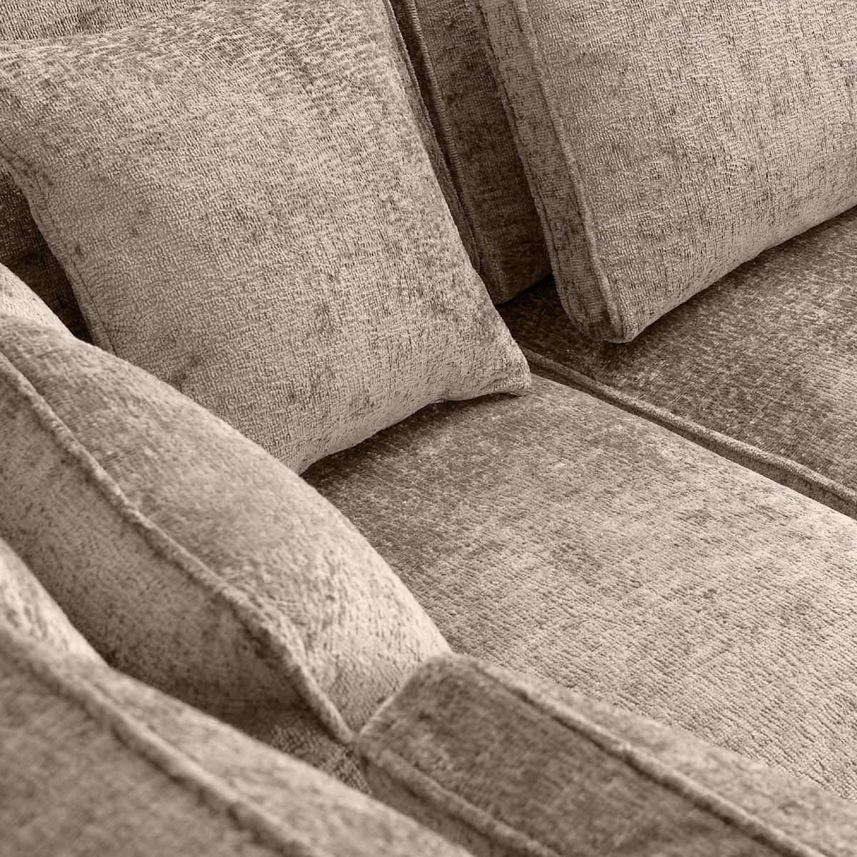 ECKSOFA RECHTS IMPERA Modern 4/5 Sitzer, Creme - Creme, Textil (314/224cm) - KONSIMO®