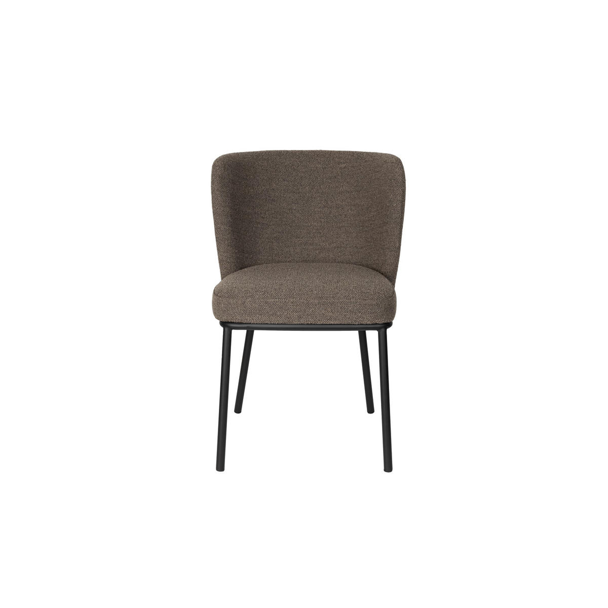 ESSZIMMERSTUHL Guus Braun - 2 er Set - Braun, Metall (55/77/53cm) - Housecraft Living