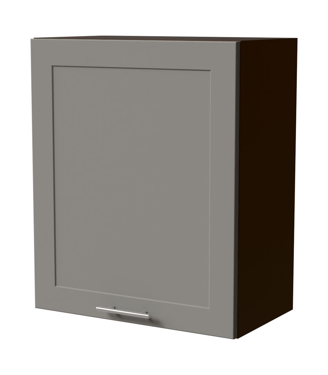 HÄNGESCHRANK Oslo W2/60 Lava / Dust Grey Matt 60 / 32,5 / 72cm - Dunkelgrau/Grau, Holz/Holzwerkstoff (60/72/32.5cm) - Feldmann-Wohnen