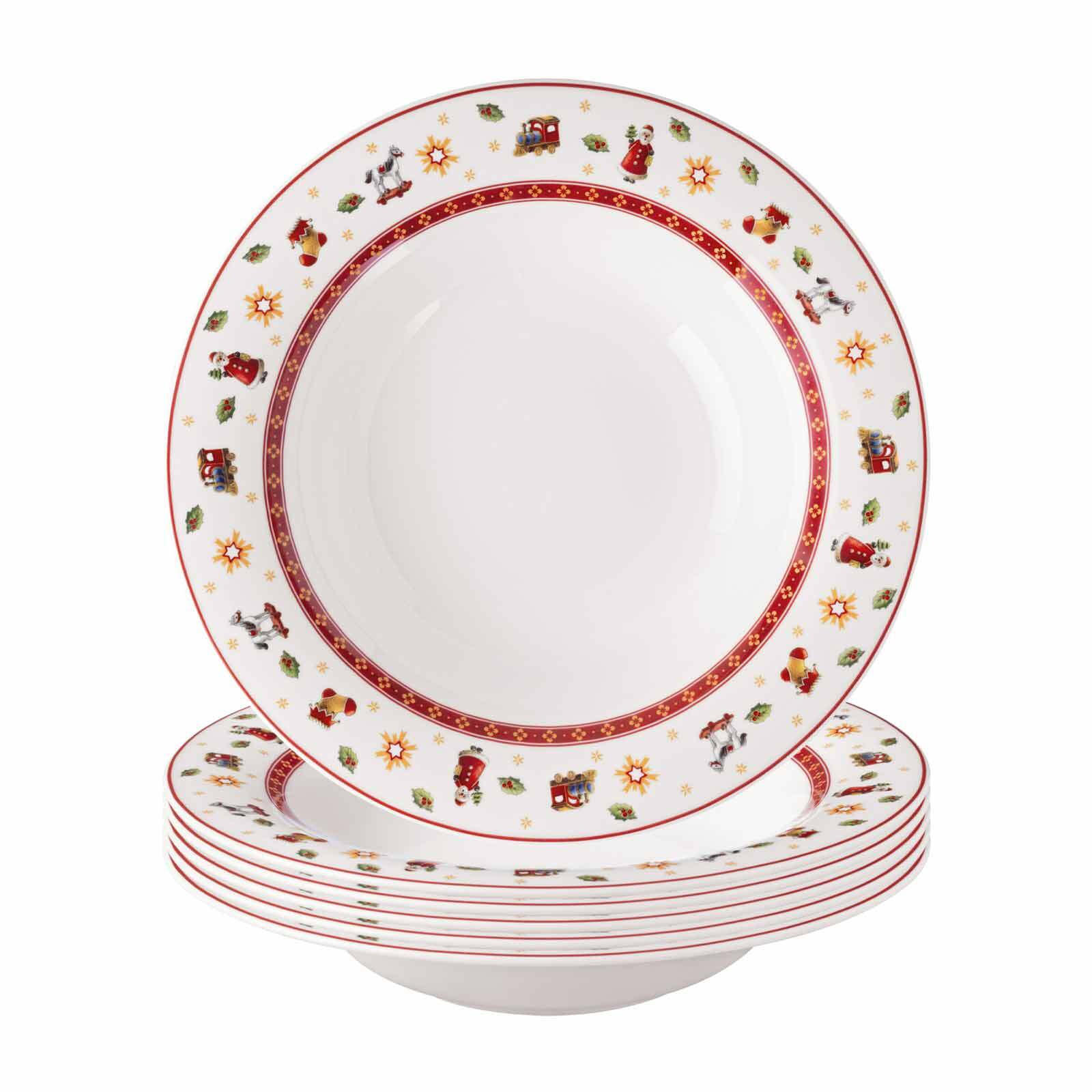 SUPPENTELLER Toy's Delight weiß ø 23 cm 6er Set - Weiß, Keramik (23cm) - Villeroy & Boch