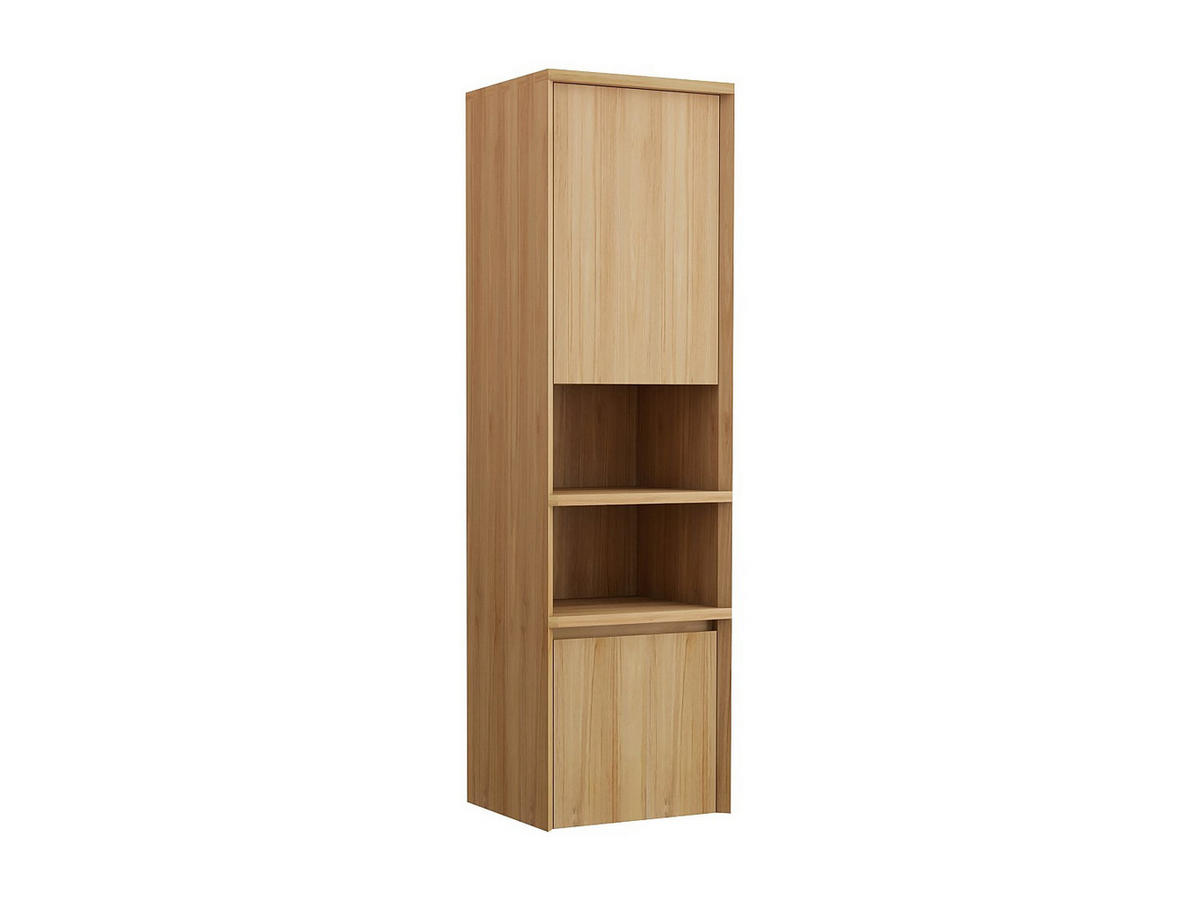 BADSCHRANK - 40 cm x 35 cm - holz - naturfarben hell Kupang - Naturfarben, Holz (40/140/35cm) - Vente-Unique