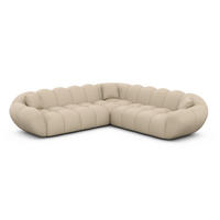 ECKSOFA Liva Beige Kunstleder - Beige, Kunststoff (258/258cm) - VAROYAL
