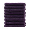 GÄSTEHANDTUCH 30x50 cm Frottier Gästetuch im 8er Set aus 100% Baumwolle, Lila 500g/m2 - Lila, Textil (35/50cm) - Carpe Sonno