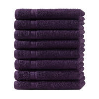 GÄSTEHANDTUCH 30x50 cm Frottier Gästetuch im 8er Set aus 100% Baumwolle, Lila 500g/m2 - Lila, Textil (35/50cm) - Carpe Sonno