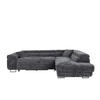 ECKSOFA SERENA L Rechts mit Stauraum, Grau - Grau, Textil (205/275cm) - KS Home Concept