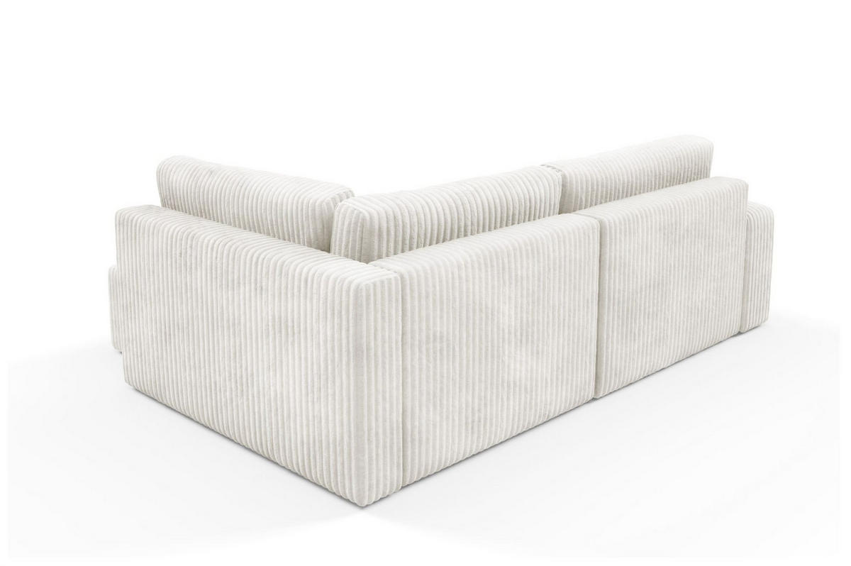 ECKSOFA Natalia Xl - Creme, Holzwerkstoff/Textil (245/182cm) - Fun Möbel