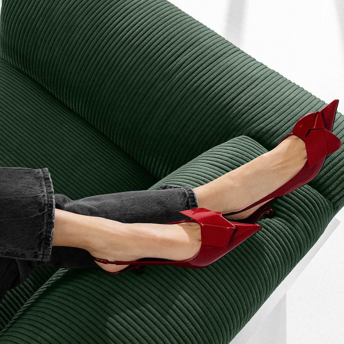SESSEL BUFFO , Dunkelgrün - Dunkelgrün, Textil (130/73/96cm) - KONSIMO®