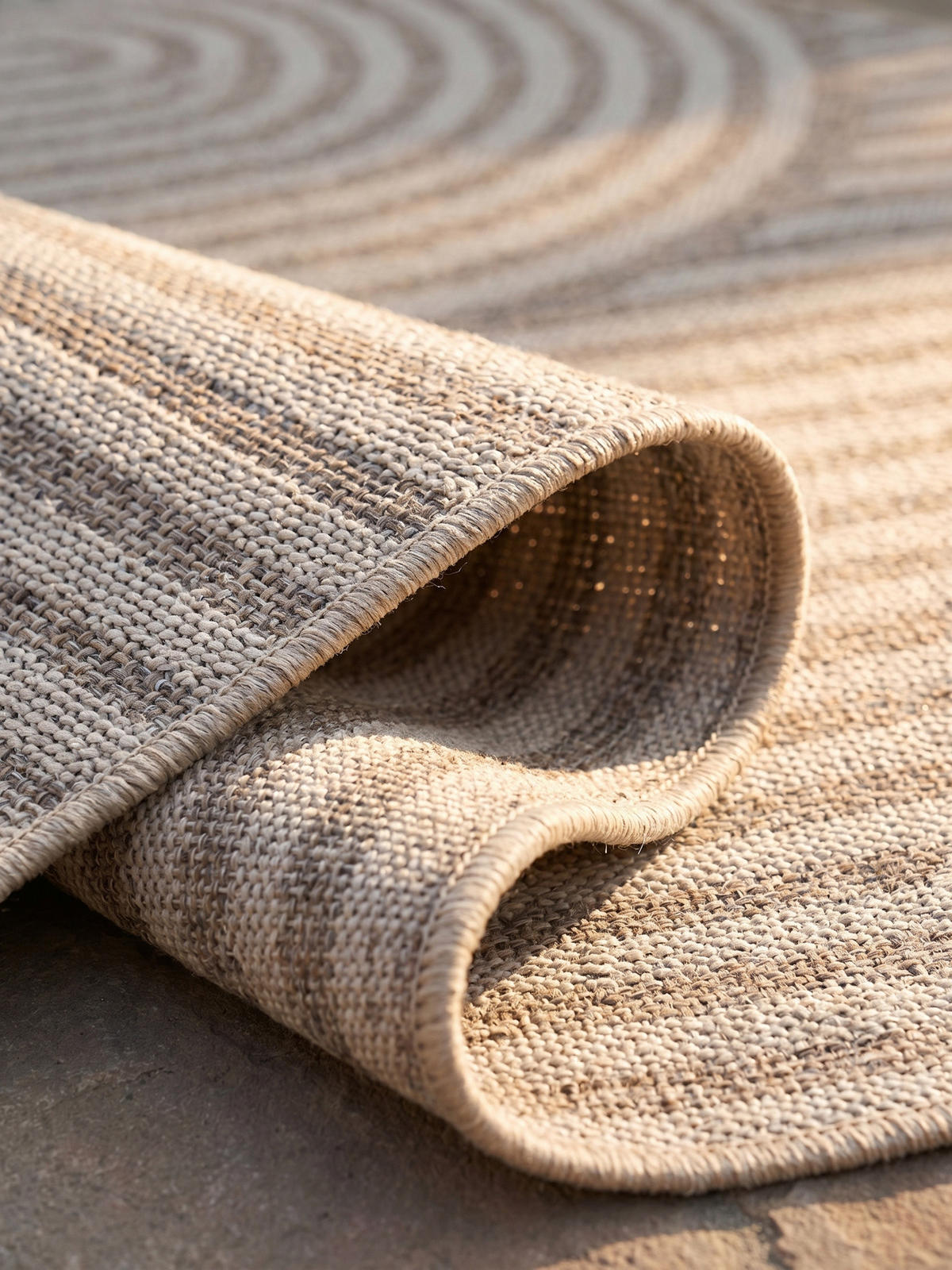 TEPPICH Balkon Ethno Pflegeleicht Waschbar Terrasse Schadstoffgeprüft Beige 160x230 cm – VENTOUX - Beige, Textil (160/230cm) - KADIMA DESIGN