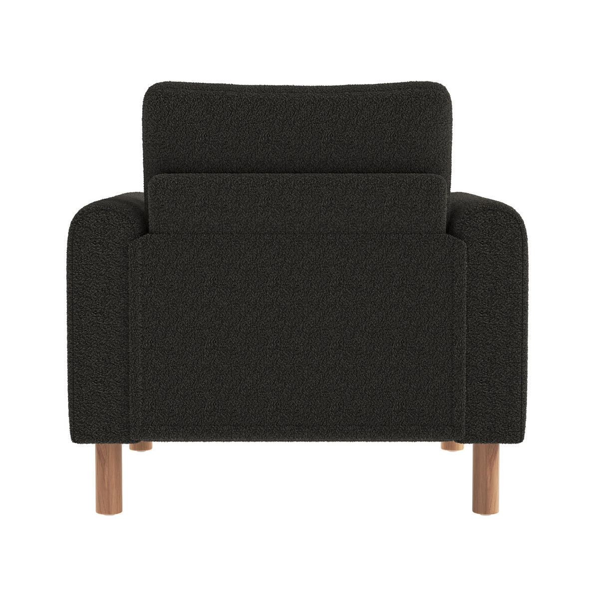 SESSEL mit Kissen 87 x 83 x 88,5 cm Teddy Dark Gray - Dunkelgrau, Kunststoff (83/88.5/87cm) - Meubliv