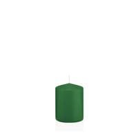 STUMPENKERZEN Dunkelgrün Ø 58 x 80 mm, 16 Stück - Dunkelgrün, Paraffin (6/8cm) - Wiedemann Kerzen