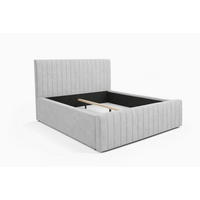POLSTERBETT BELVIA – 120×200 cm mit Lattenrost, ohne Bettkasten Hellgrau - Hellgrau, Holzwerkstoff (120/200cm) - Milaros Markt