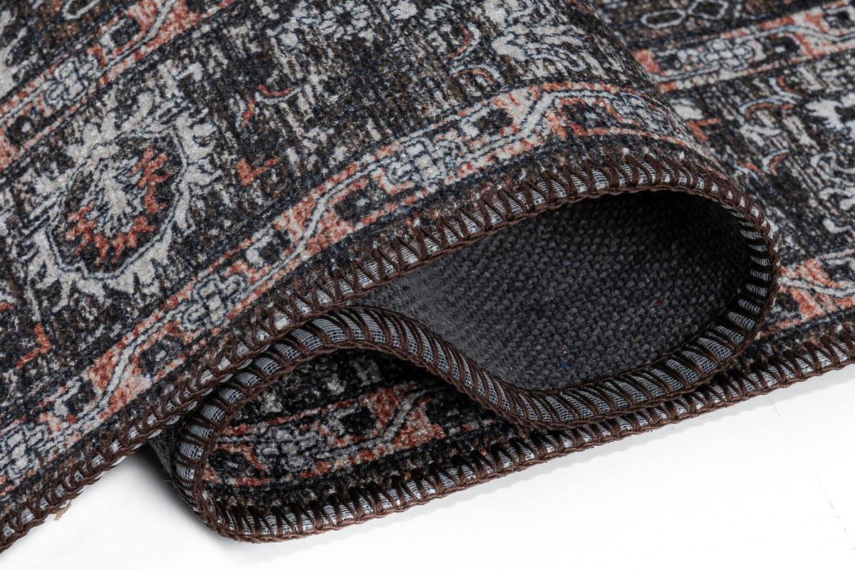 TEPPICH RITZ Dunkelgrau 120/170 cm - Dunkelgrau, Textil (120/170cm) - Tapiso