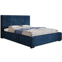 BETT Blau BEN 13 Mit Bettkasten 160x200 cm - Dunkelblau, Textil (160/200cm) - Sepro Meble