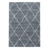TEPPICH Hochflor Shaggy Geometrisch Polypropylen Wohnzimmer Grau Läufer 60x110 - Grau, Textil (60/110cm) - KADIMA DESIGN